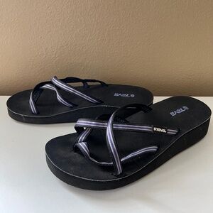 Teva Mandalyn Wedge/Platform Sandals Purple